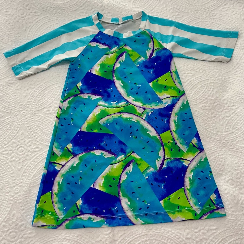 Girls Swim Dress, Watermelon